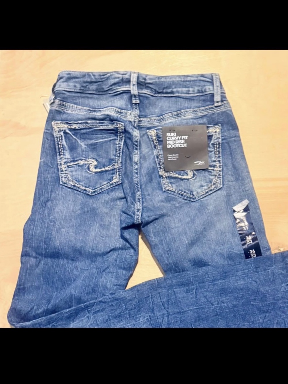 nwt silver jeans Silver Jeans Co. Suki Curvy Fit Mid Rise Bootcut Jeans 26 33  w